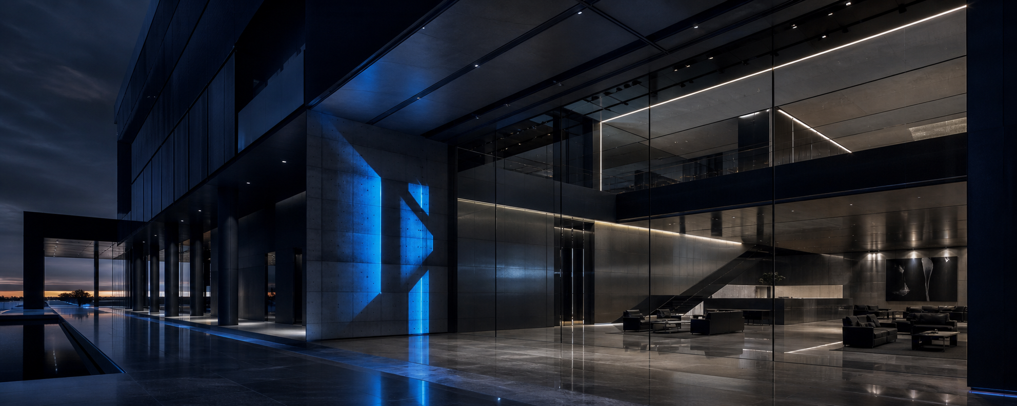 Moderne Architektur und Business-Atmosphäre
